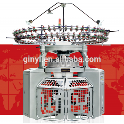 High speed double rib knitting machine